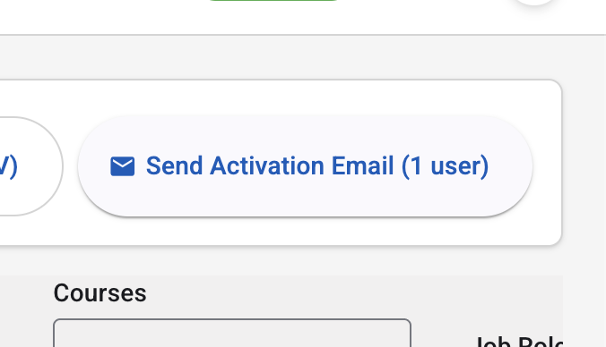 Send activation email confirmation dialog